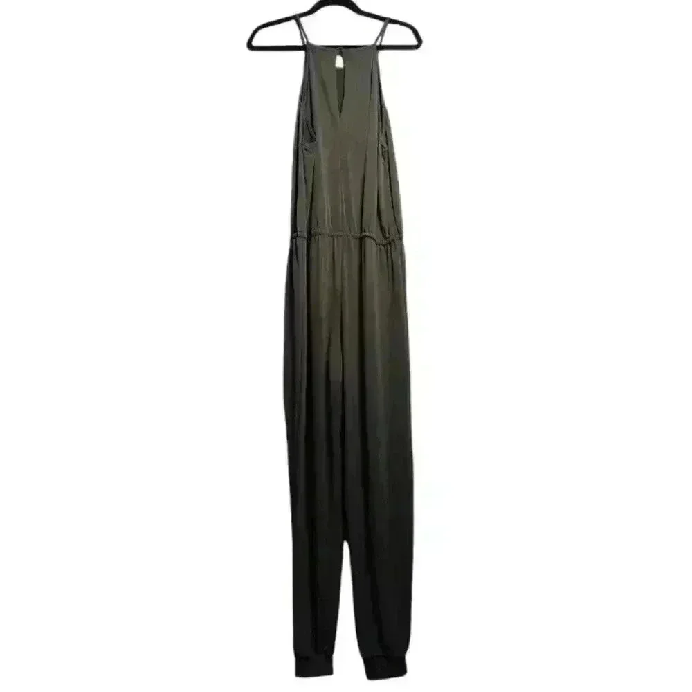 Lanston NWT Halter Sleeveless Jumpsuit in Army Green Size Large